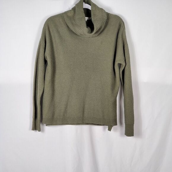 NWOT Madewell Ribbed Turtleneck Sweater in Green - Medium - Picture 1 of 9